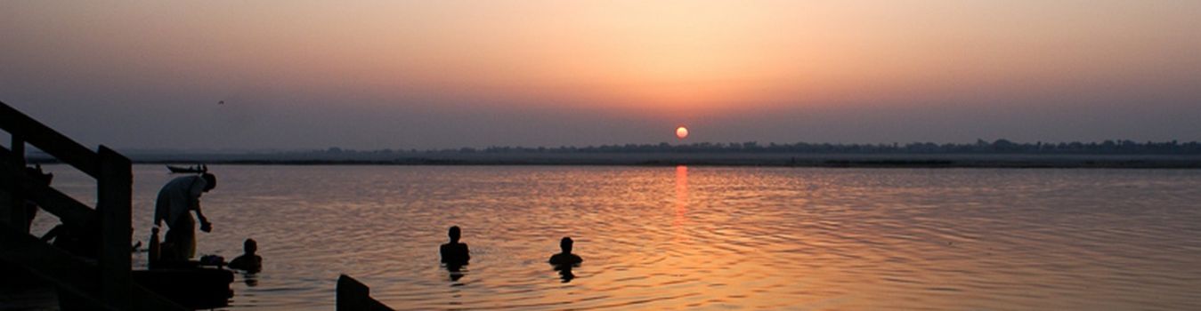 Beautiful Sunrise at Varanasi Ghat - Significant Landmark in Kashi, Varanasi