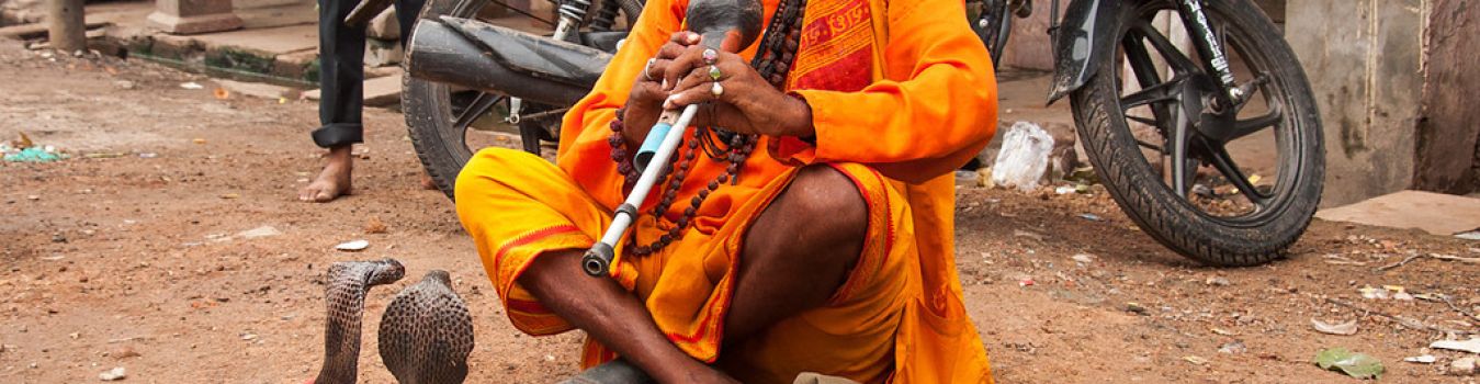 Snake charmer in Varanasi - Significant Landmark in Kashi, Varanasi